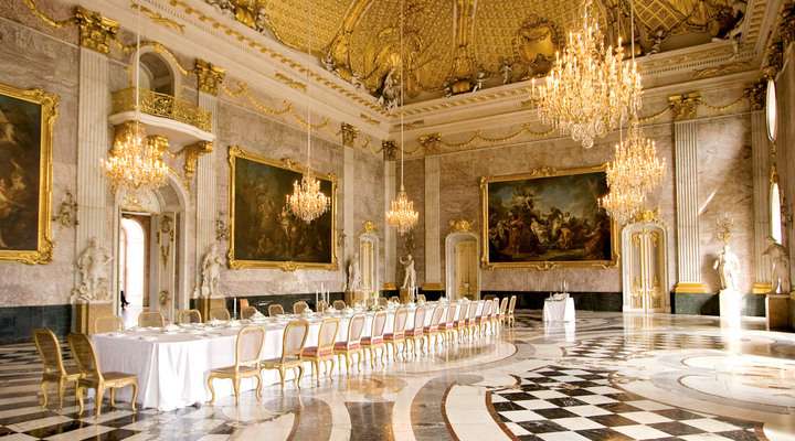 Het interieur van paleis Potsdam