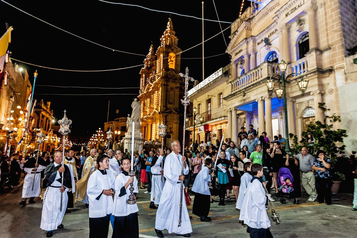 Het festa in Gudja op Malta