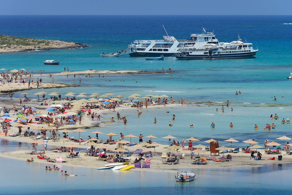 Balos Beach in augustus
