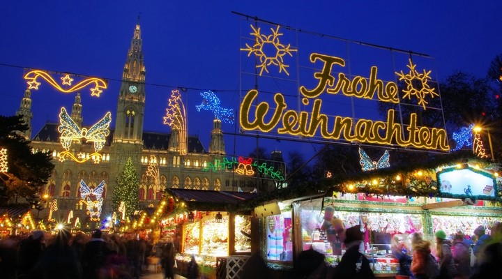 De sfeervolle kerstmarkt in Wenen