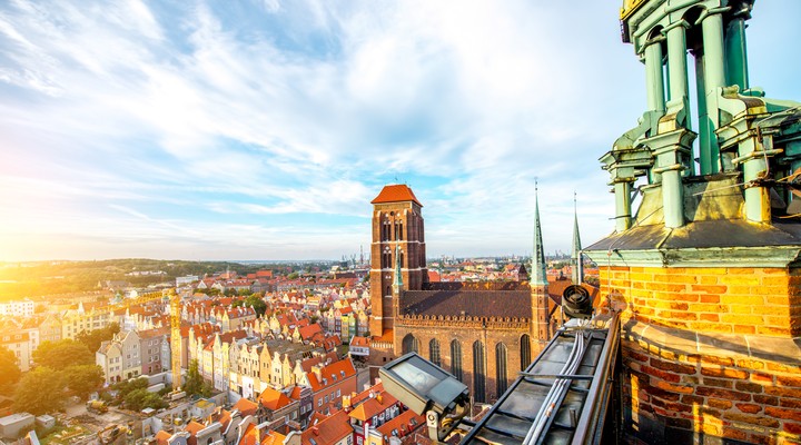 Uitzicht over Gdansk