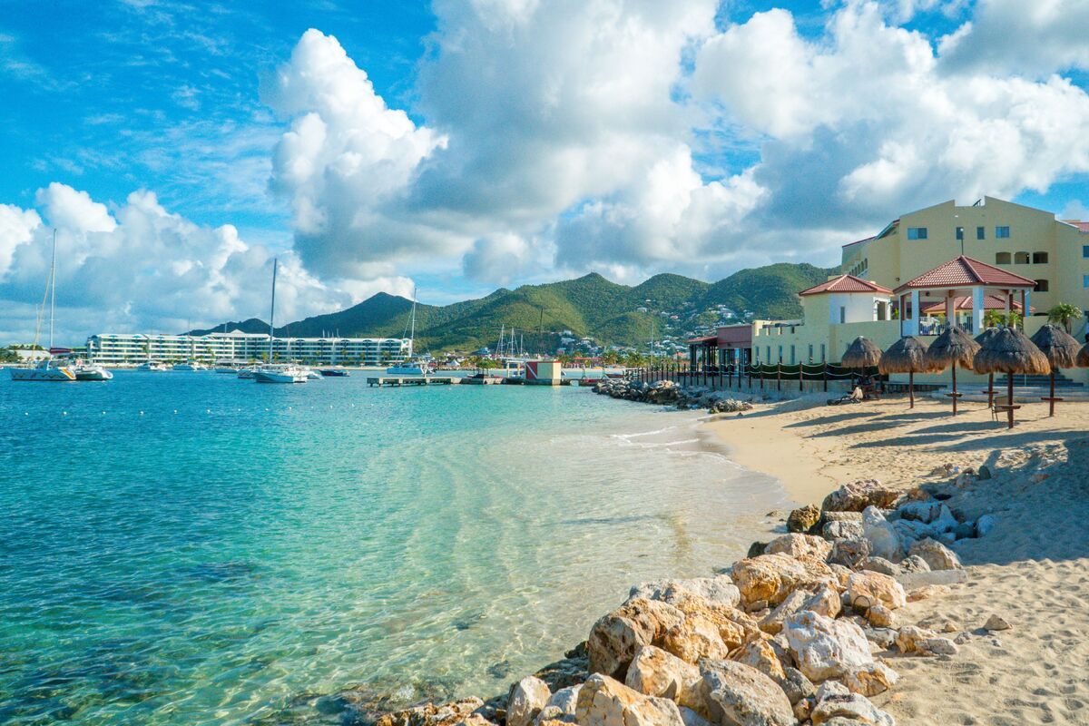 Het Caribische eiland Sint Maarten