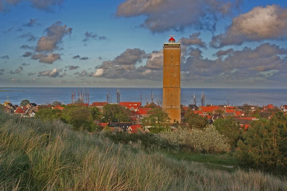 Toren op een van de Waddeneilanden