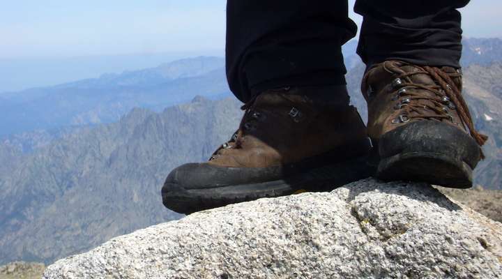 Wandelschoenen op berg, Andorra