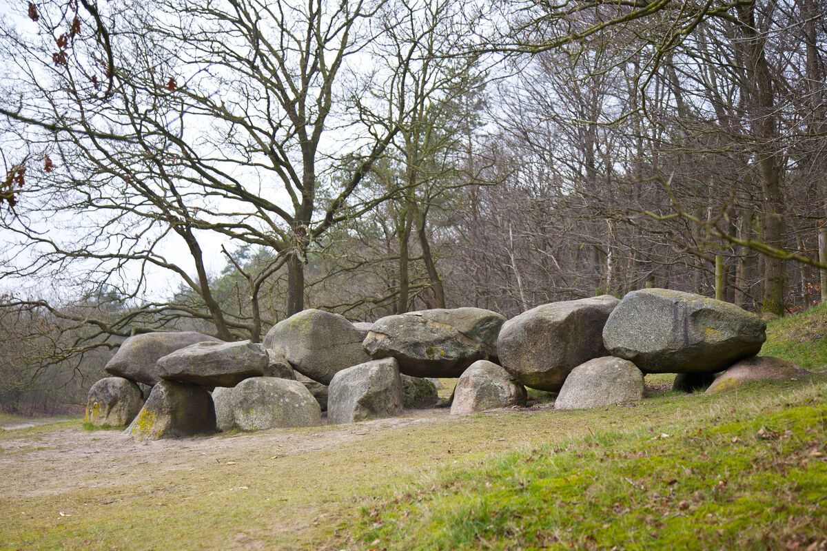 Hunnebed in Drenthe, Nederland