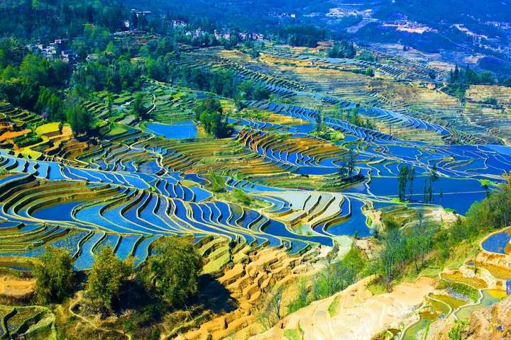 De Yuanyang rijstterrassen