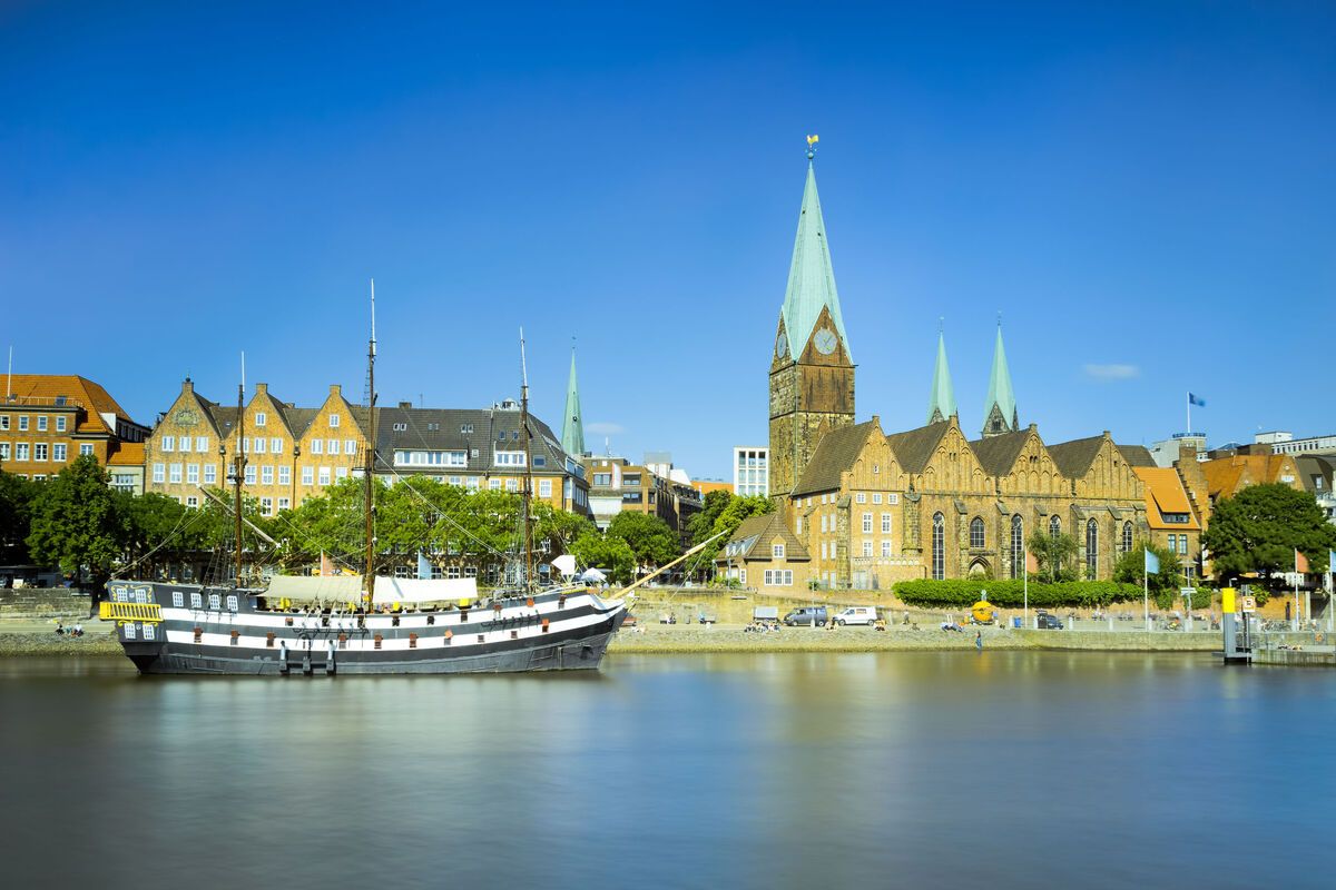 Skyline Bremen Duitsland stedentrip