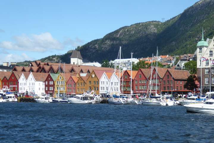 Het uitzicht over Bergen