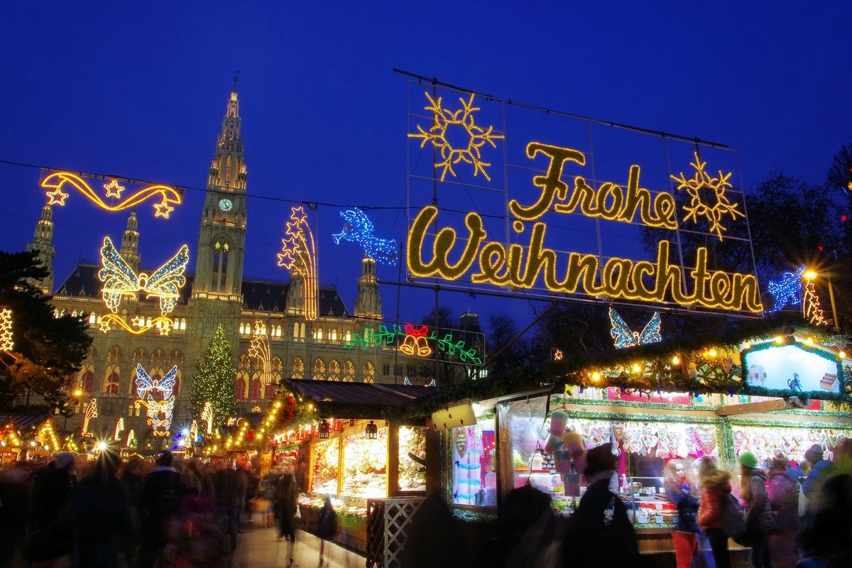De sfeervolle kerstmarkt in Wenen