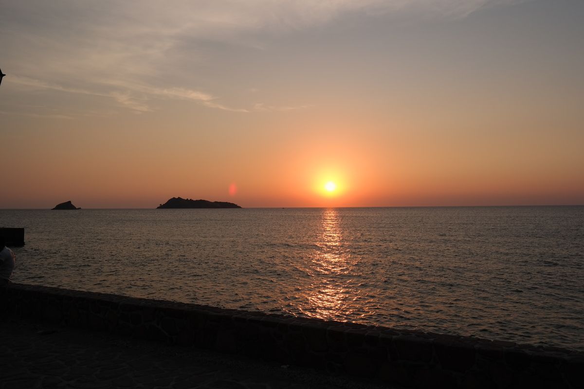 Zonsondergang Petra, Lesbos