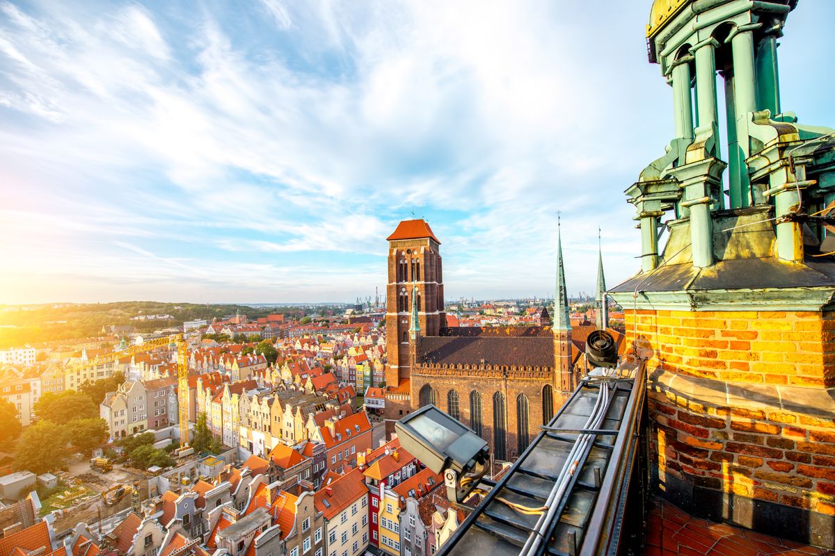 De historische havenstad Gdansk