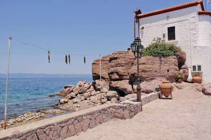 Vis drogen op Lesbos