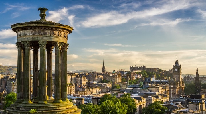 Uitzicht over Edinburgh, Schotland