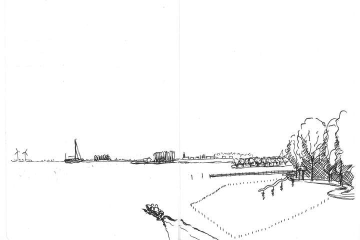 Volendam, Markermeer, tekening