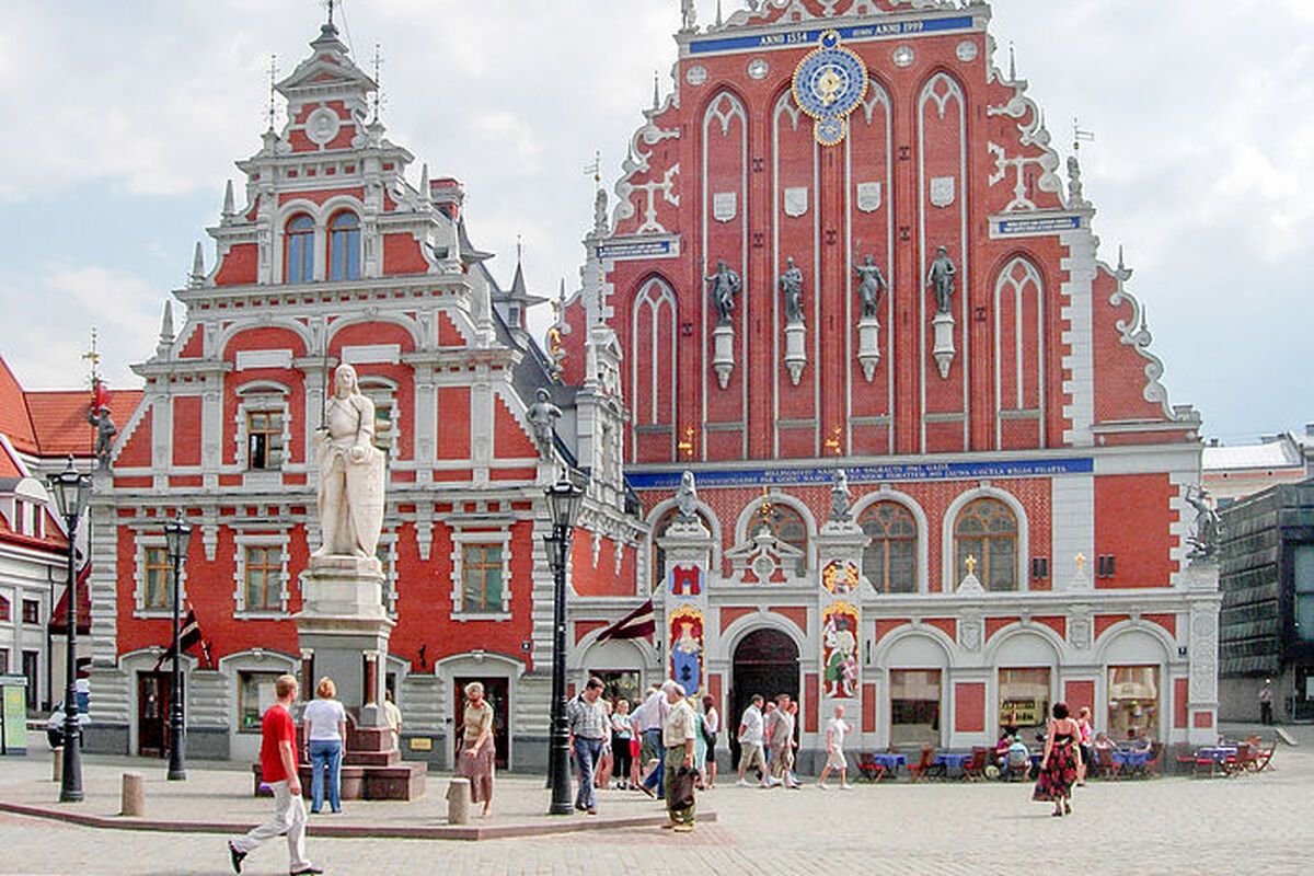 Prachtige gebouwen in Riga