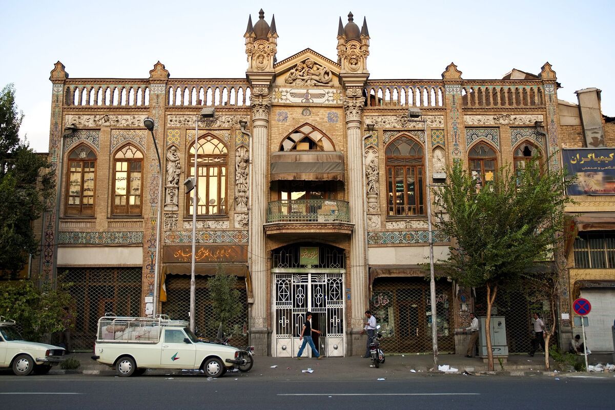 De stad Teheran in Iran