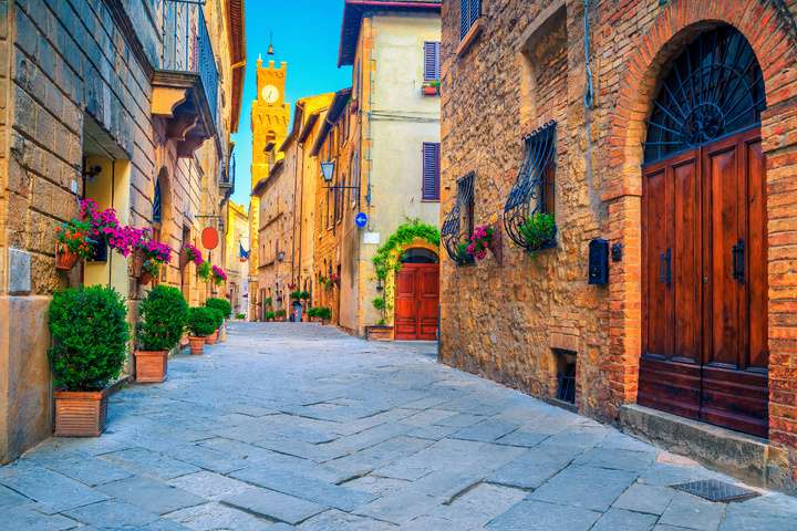 Het kleurrijke stadje Pienza