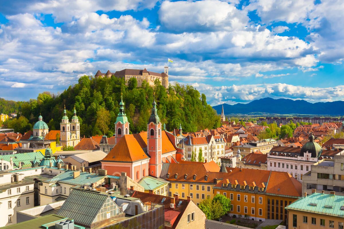 Uitzicht op Ljubljana