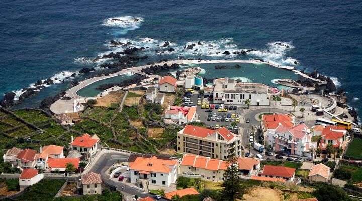 Porto Moniz, plaatsje Madeira, Portugal