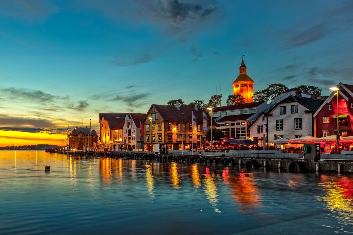 Skyline Stavanger, stad in Noorwegen