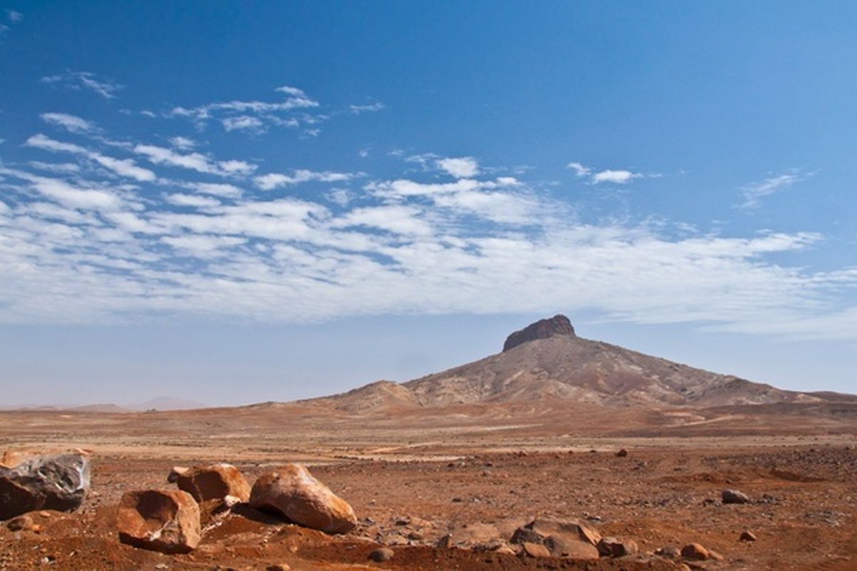 Droge landschap Boa Verde