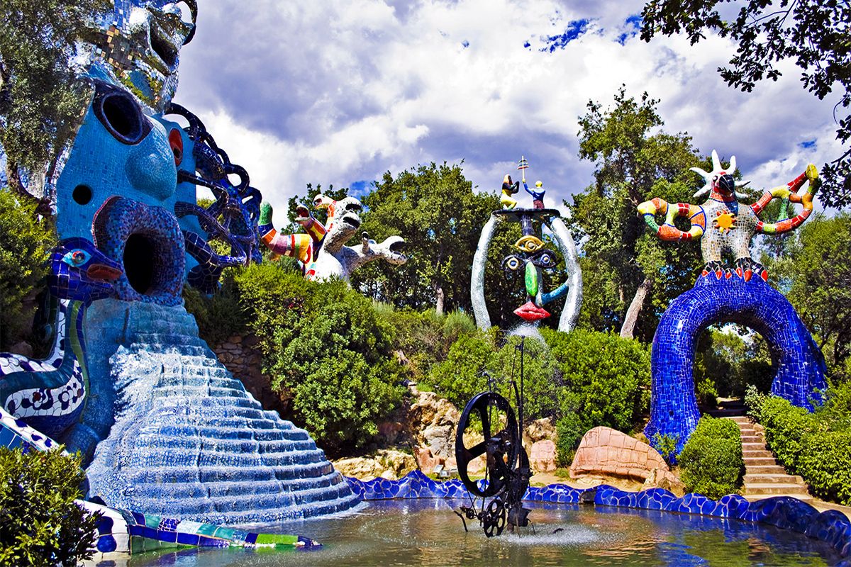 Kleurrijke Giardino dei Tarocchi, Toscane