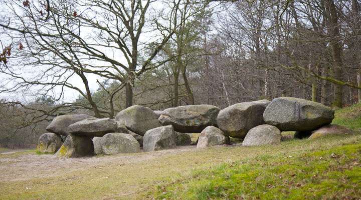 Hunnebed in Drenthe, Nederland