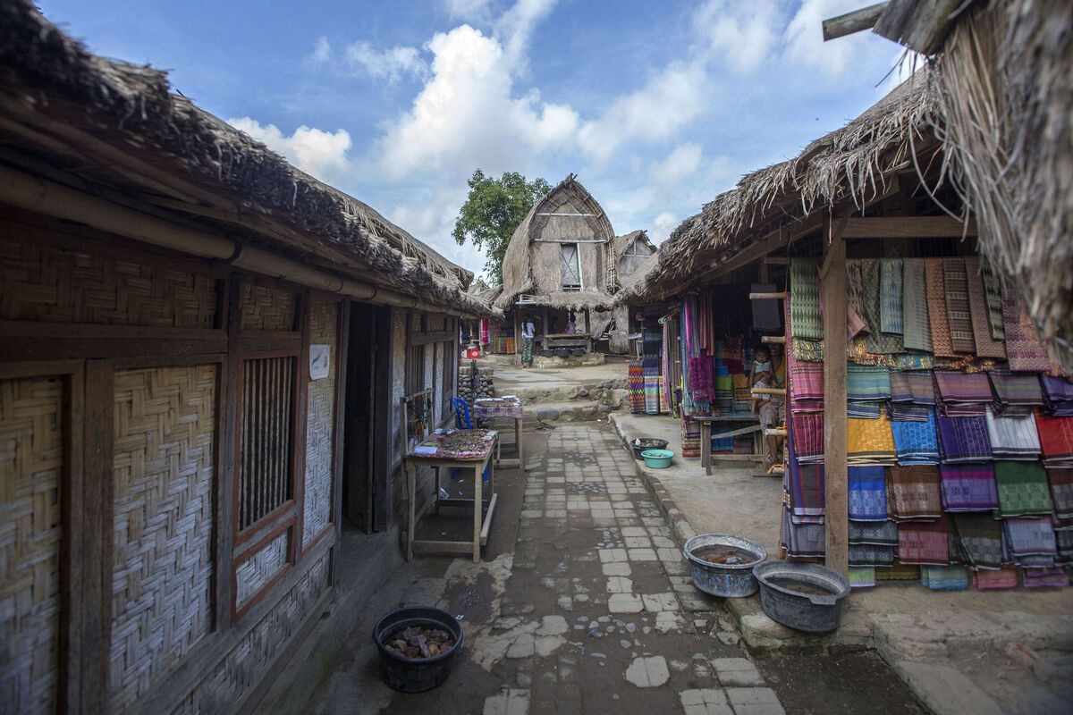 Traditioneel dorp op Lombok