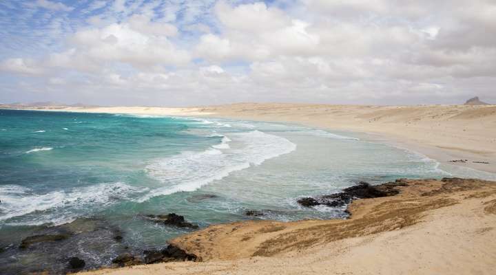 Strand op Boa Vista, Kaapverdische eilanden