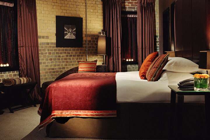 Een van de slaapkamers van Malmaison Oxford