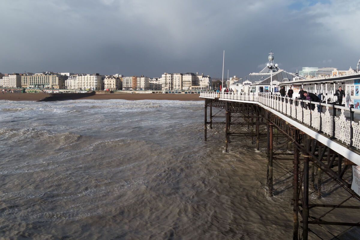 Water en strand Brighton Engeland