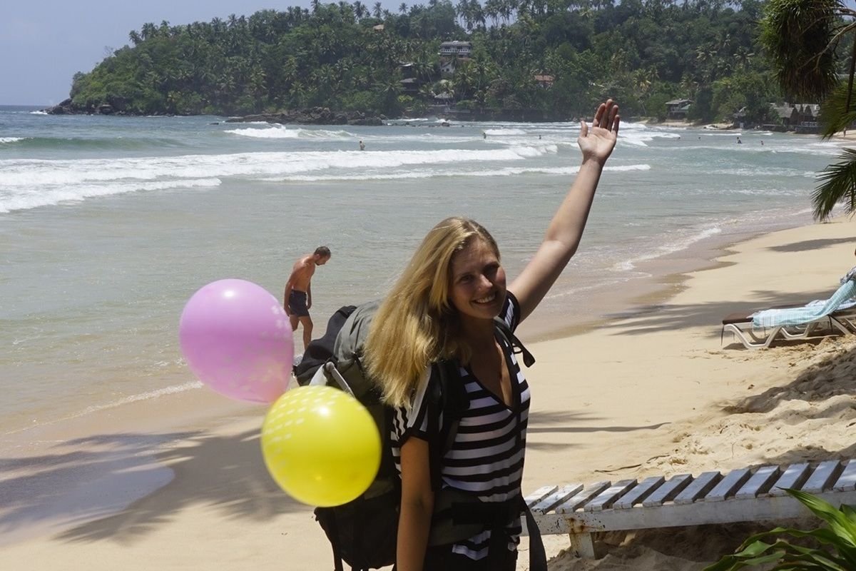 Het strand van Arugam Bay