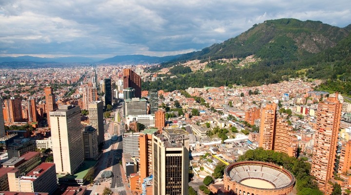 Uitzicht op Bogota, Colombia