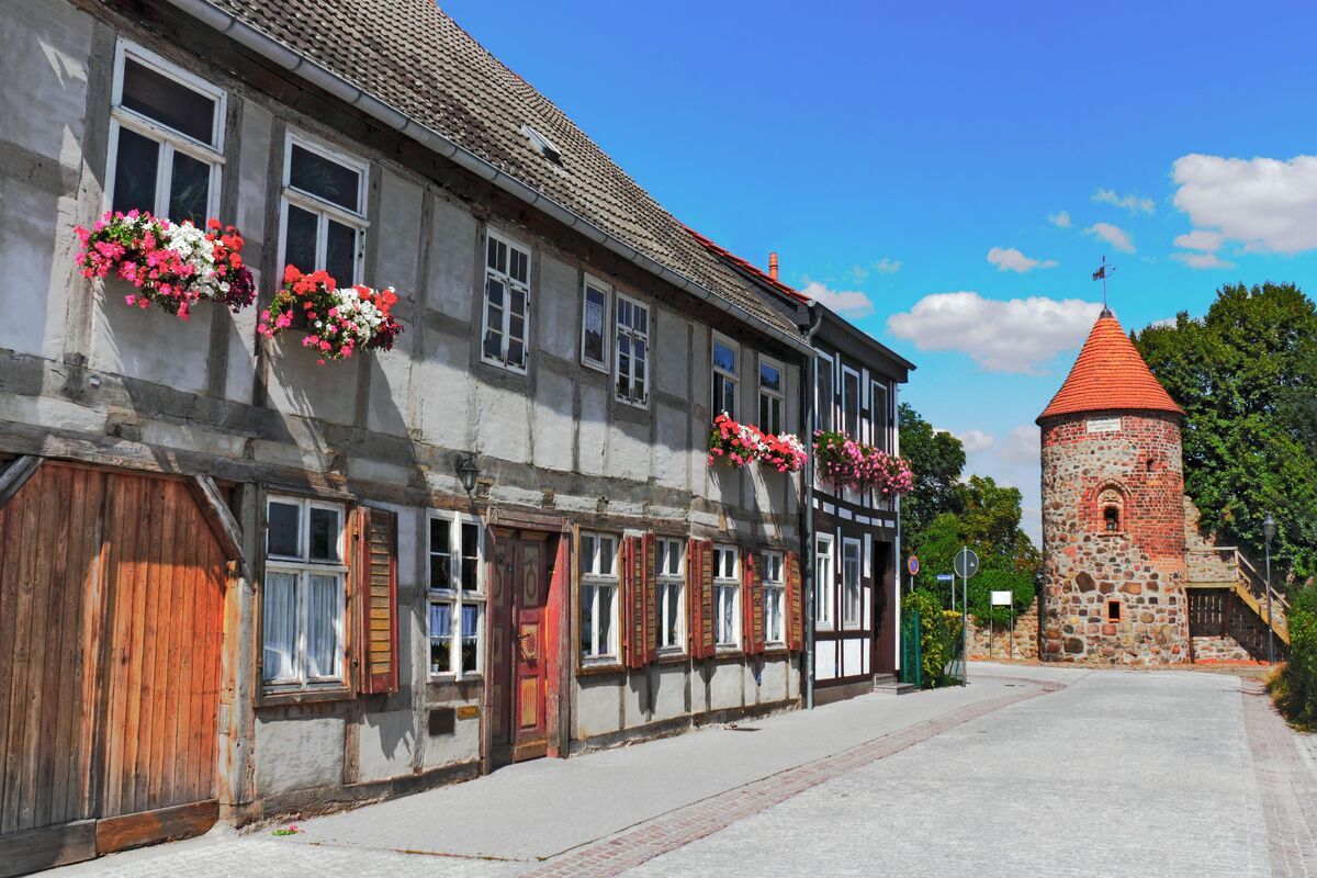 Straat Maagdenburg Duitsland