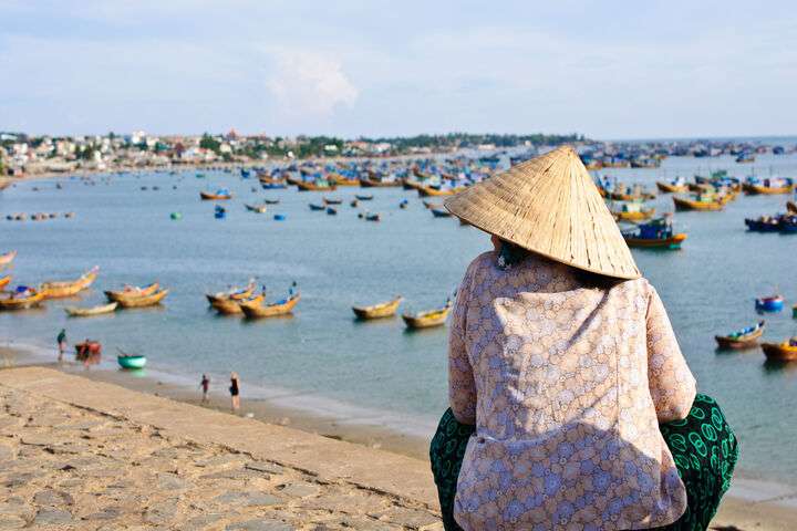 Het strand bij Mui Ne