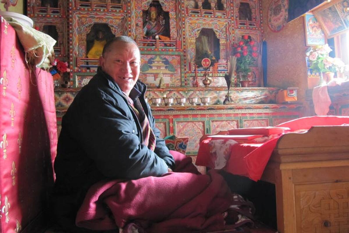 Ontmoeting met een monnik in Bhutan
