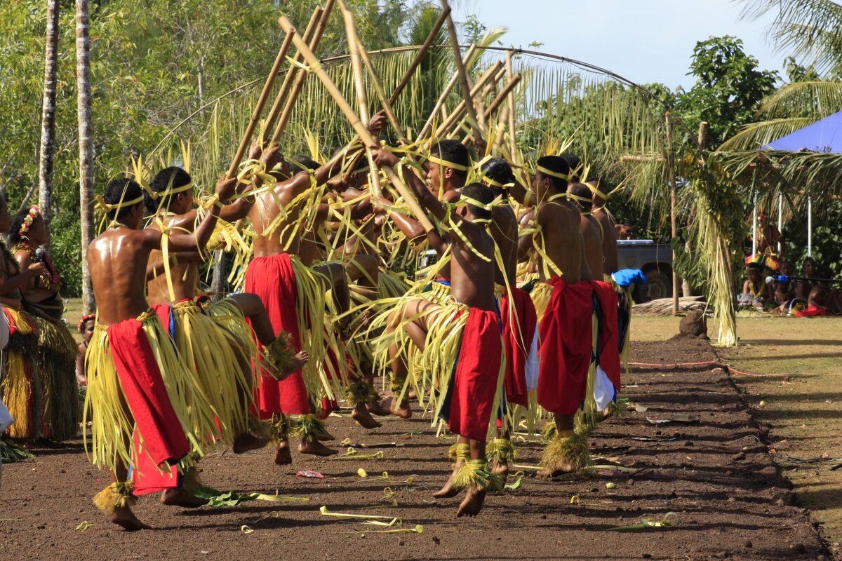 Traditionele dans op Yap