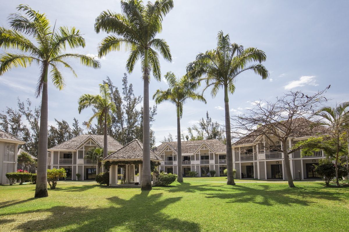 De kamer zijn omgeven door prachtige tuinen