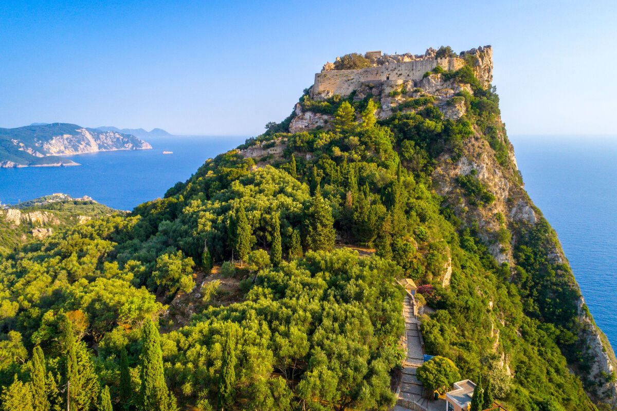 Het Angelokastro kasteel