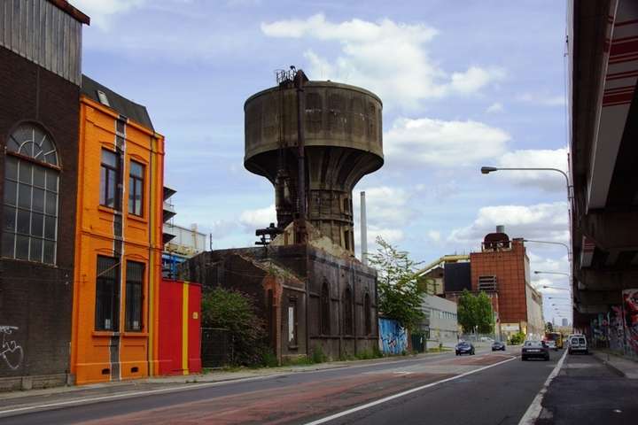 Ongebruikte mijninstallaties in Charleroi