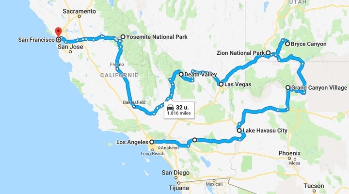 Mooiste roadtrip routes door Amerika