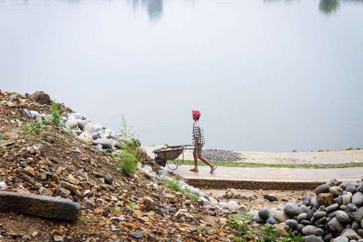 Kathmandu, Nepal naar de aardbeving