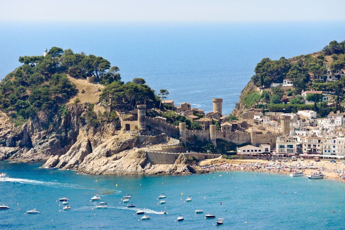Vila Vella monument Tossa de Mar - Spanje