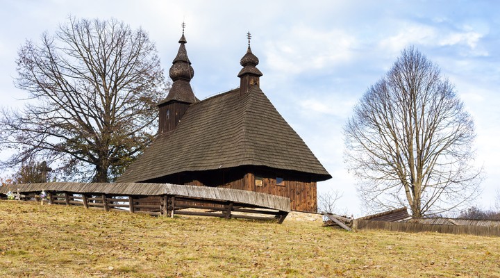 Houten kerk, Hrabova Roztoka, Slowakije