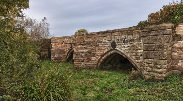 Oude brug bij Swarkestone, Derby Engeland