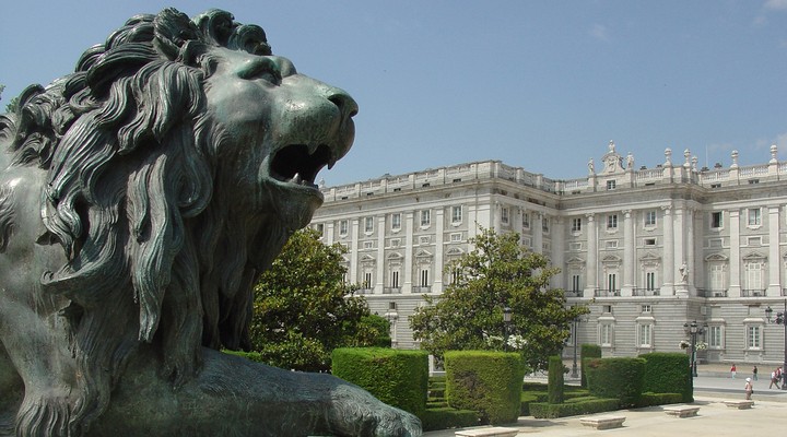Leeuwenkop in Madrid - Spanje