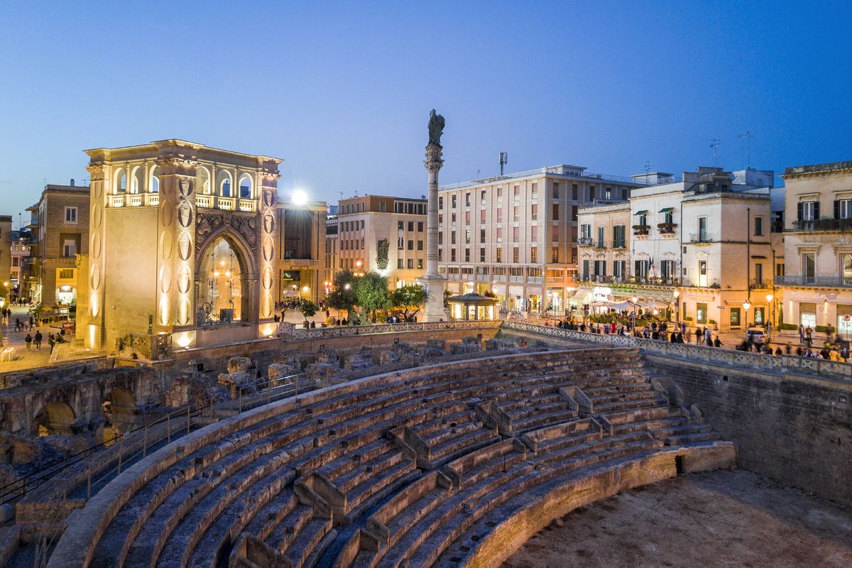 Het oude theater in Lecce