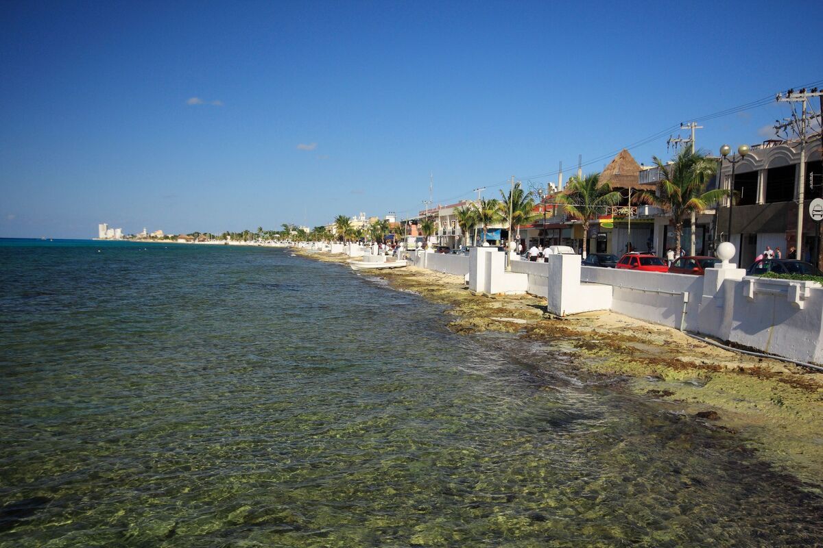 Heldere water van Cozumel, Mexico