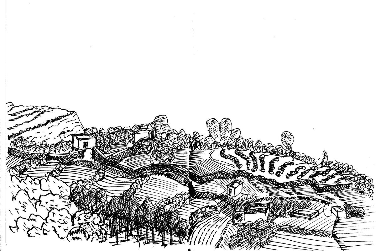 tekening Malta Rdum Dikkiena veldjes