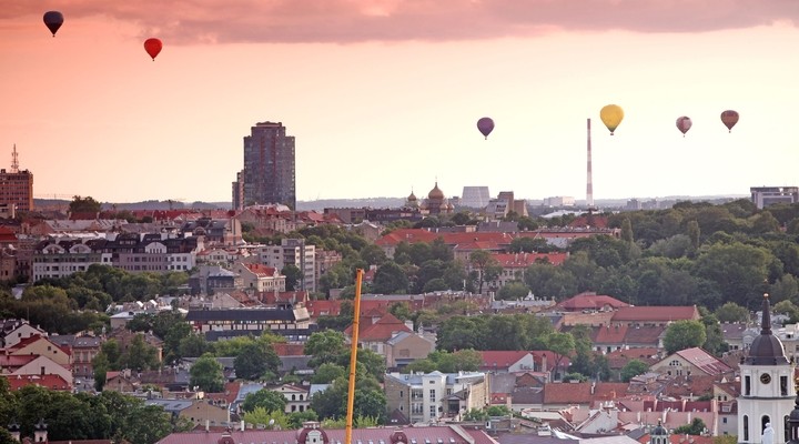De hoofdstad Vilnius